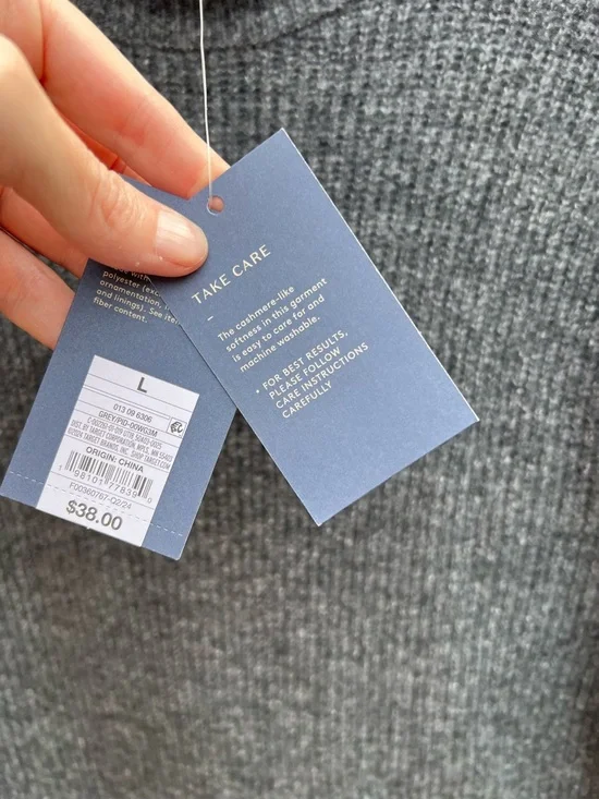 👗Cozy Charcoal Gray Ribbed Knit Turtleneck Sweater Dress - Picture 7 of 8